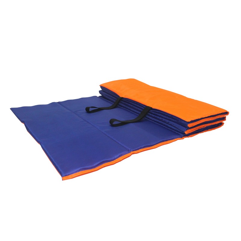 фото Коврик гимнастический body form 180x60x1 см bf-002 оранжевый-синий