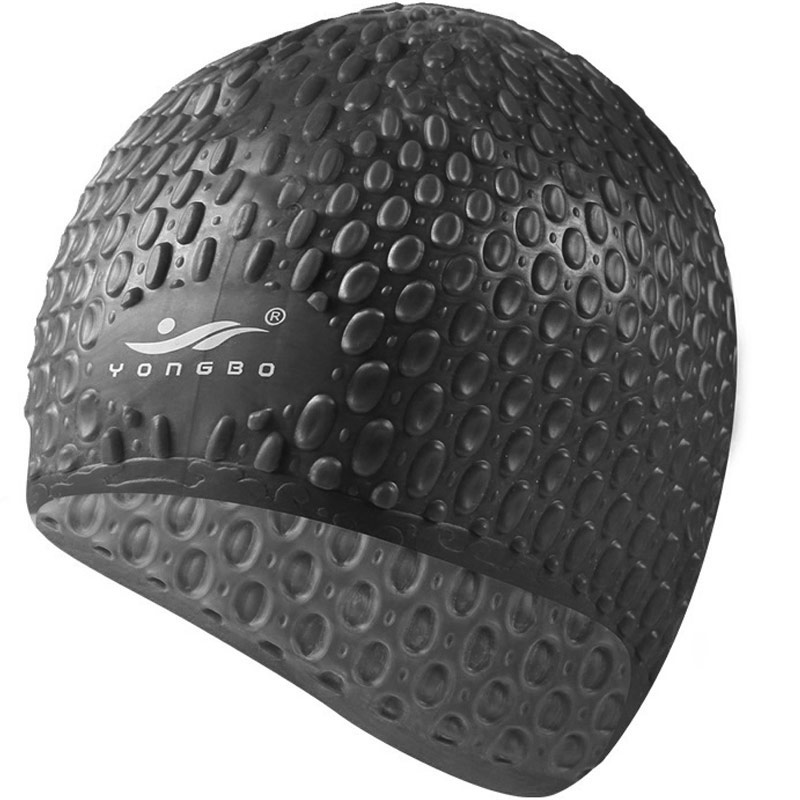 

Шапочка для плавания B31552 силиконовая Bubble Cap (черная)