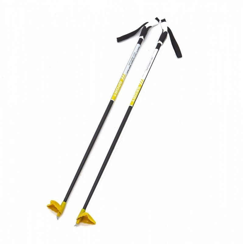 Палки стекловолокно100% лыжные 105 STC Brados Sport Composite JR Yellow