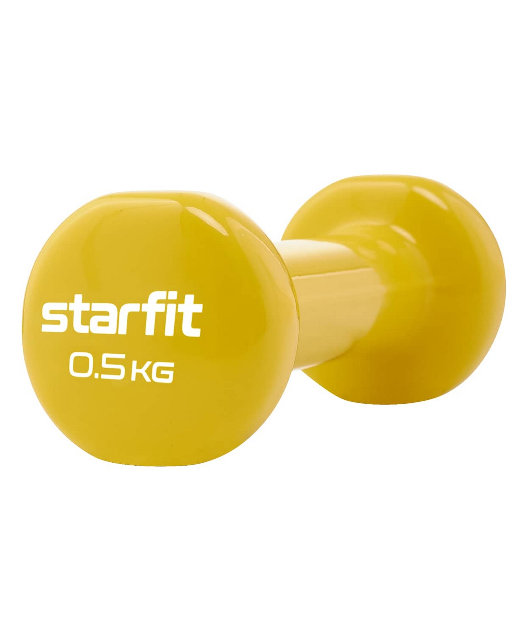 Гантель виниловая 0,5 кг Star Fit DB-101 желтый