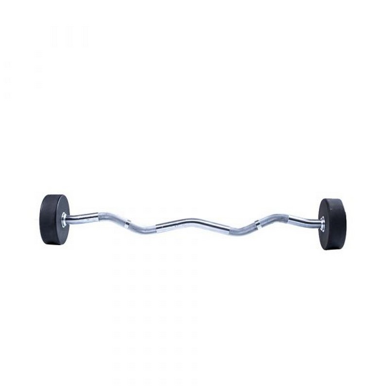 Фиксированная кривая штанга Live Pro Ez Curl Urethane Barbells LP8011-20 20кг