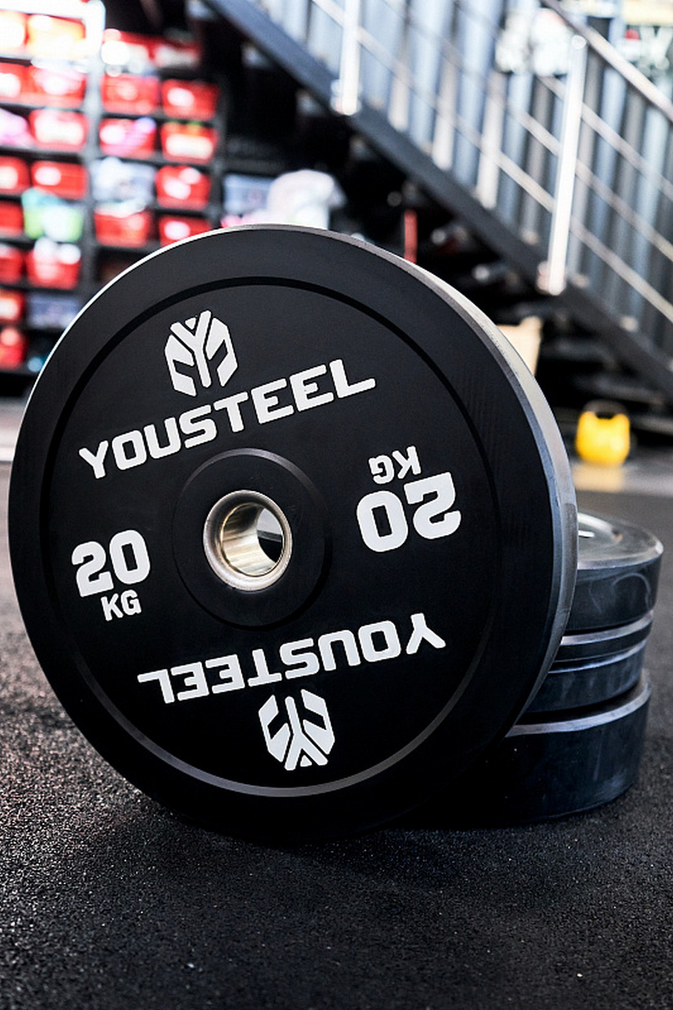 Диск EVO BUMPER PLATE 20кг YouSteel чёрный