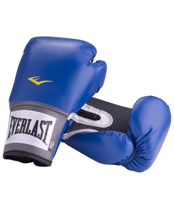 Купить Перчатки боксерские Everlast Pro Style Anti-MB 2216U, 16oz, к/з, синий,