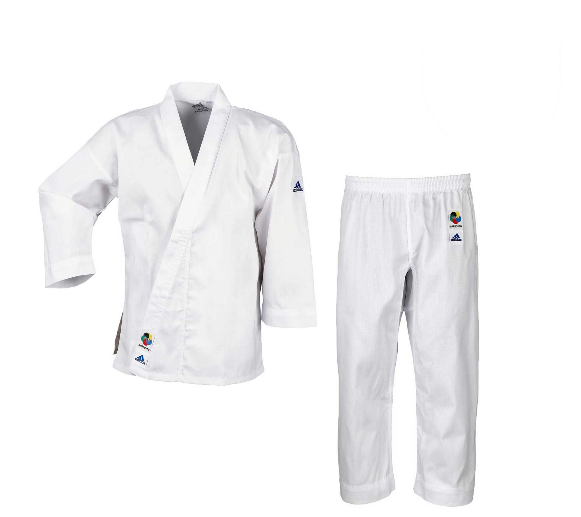 Кимоно для карате подростковое Adidas Evolution WKF K200E белый