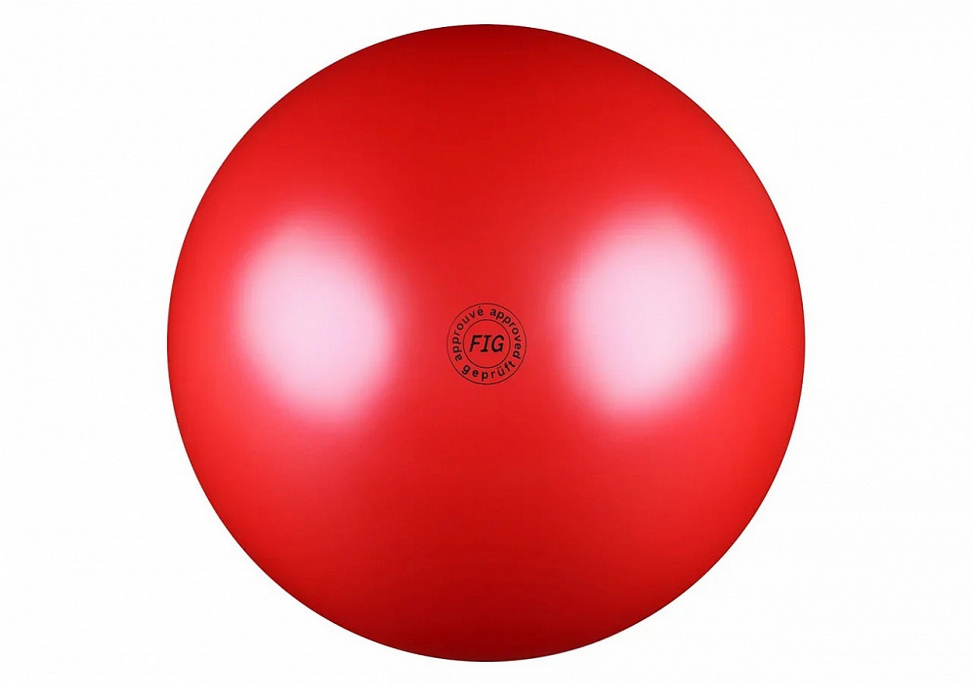 Купить Мяч для художественной гимнастики d19см Alpha Caprice Нужный спорт FIG, металлик AB2801 красный,