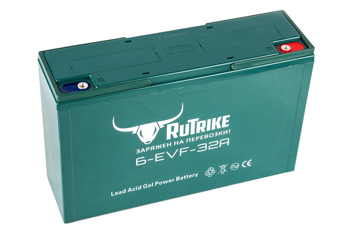 Тяговый гелевый аккумулятор RuTrike 6-EVF-32 21662