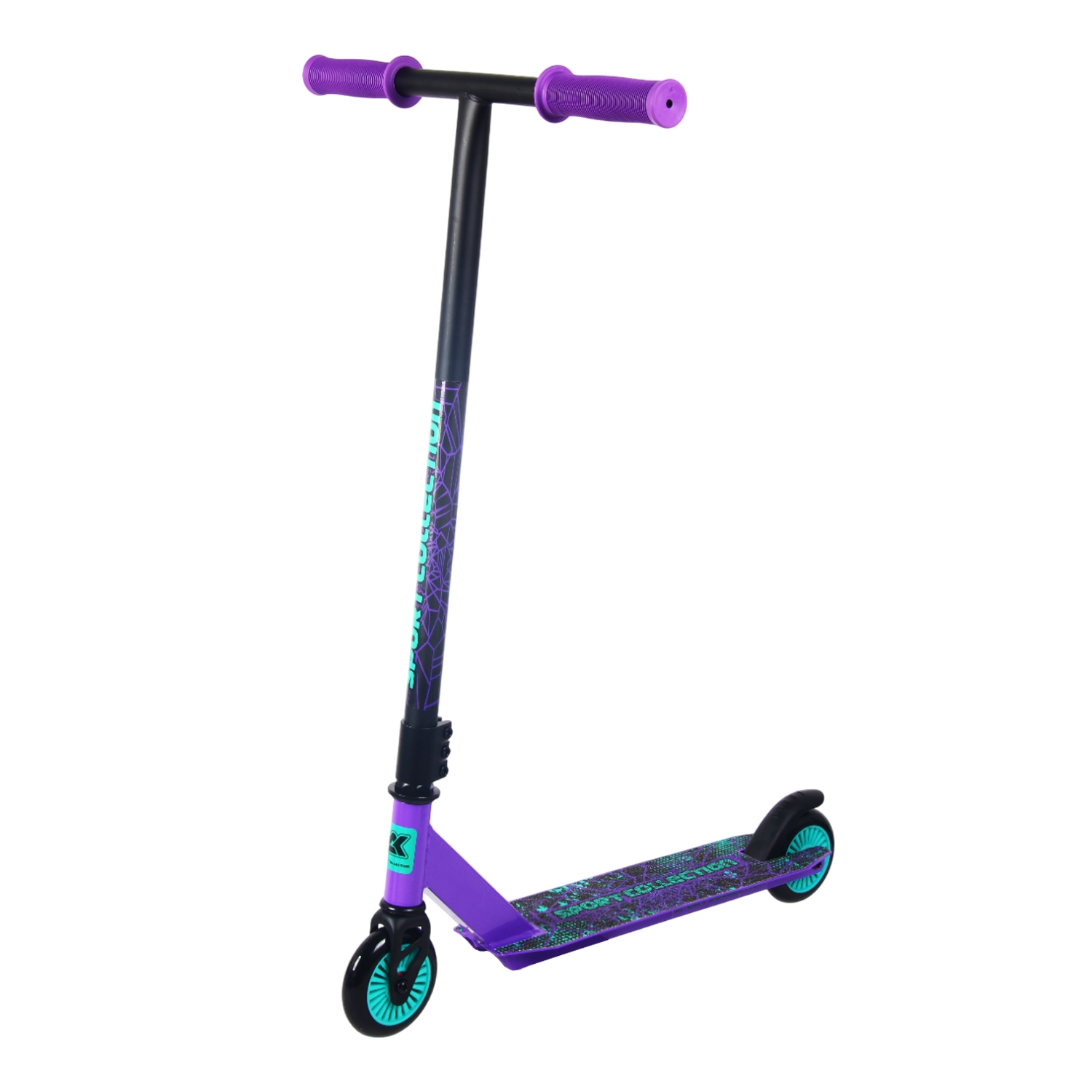 Самокат трюковый 100мм Sport Collection СК-ST100-60 violet 1500_1500