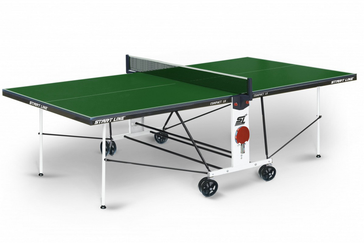 фото Тенисный стол start line compact lx с сеткой 6042-3 green