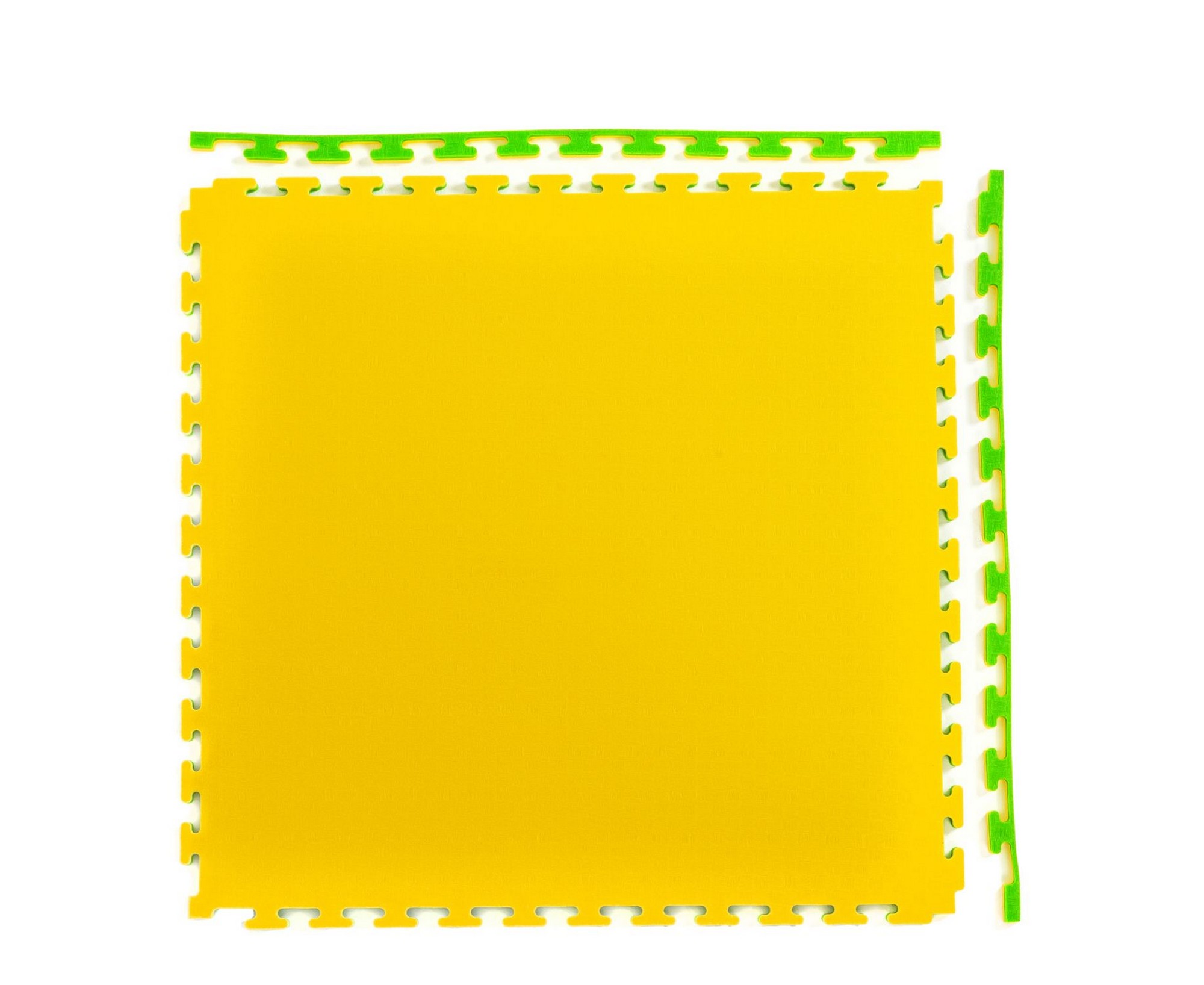 Будо-мат, 100x100 см, 20 мм DFC 12278 жёлто-зелёный