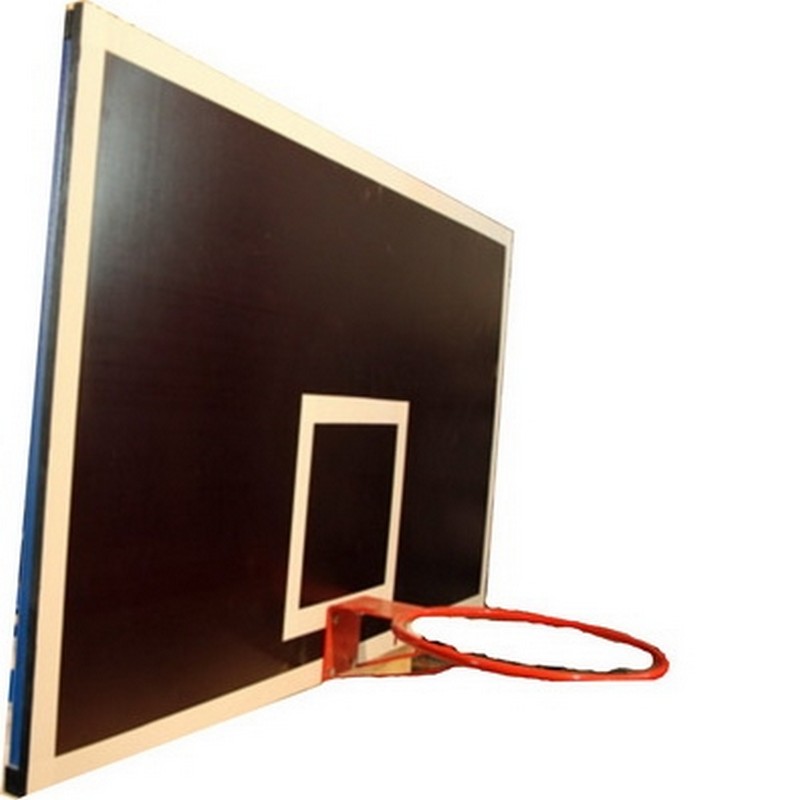 фото Щит баскетбольный 120х90см фси тренировочный, фанера, рама металлическая, 8830