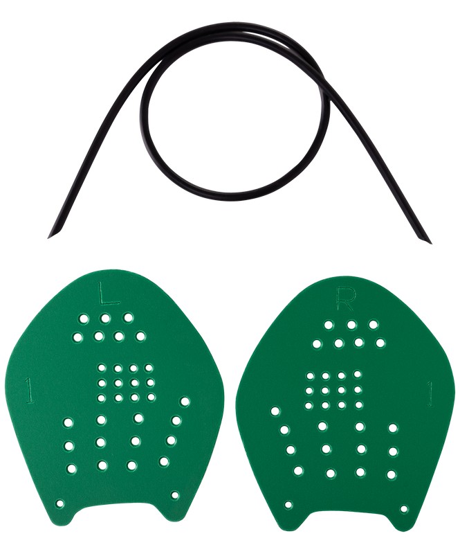 

Лопатки для плавания LongSail Target, зеленый, M