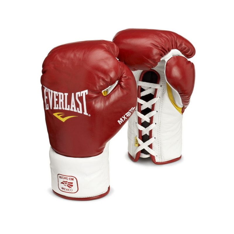 фото Боксерские перчатки everlast mx pro fight красный, 8oz 180800