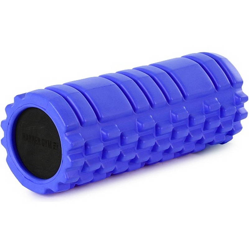 Цилиндр рельефный для фитнеса Harper Gym EG02 ?13х33 см синий