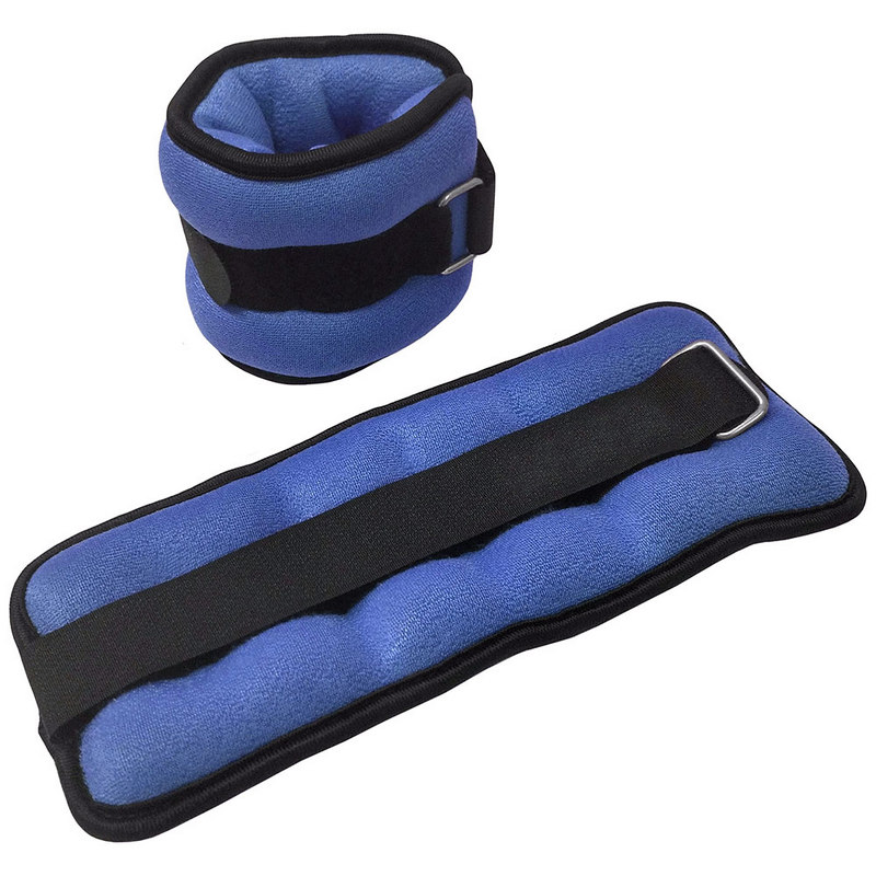 Купить Утяжелители Sportex ALT Sport (2х0,3кг), нейлон, в сумке HKAW103-1 синие,