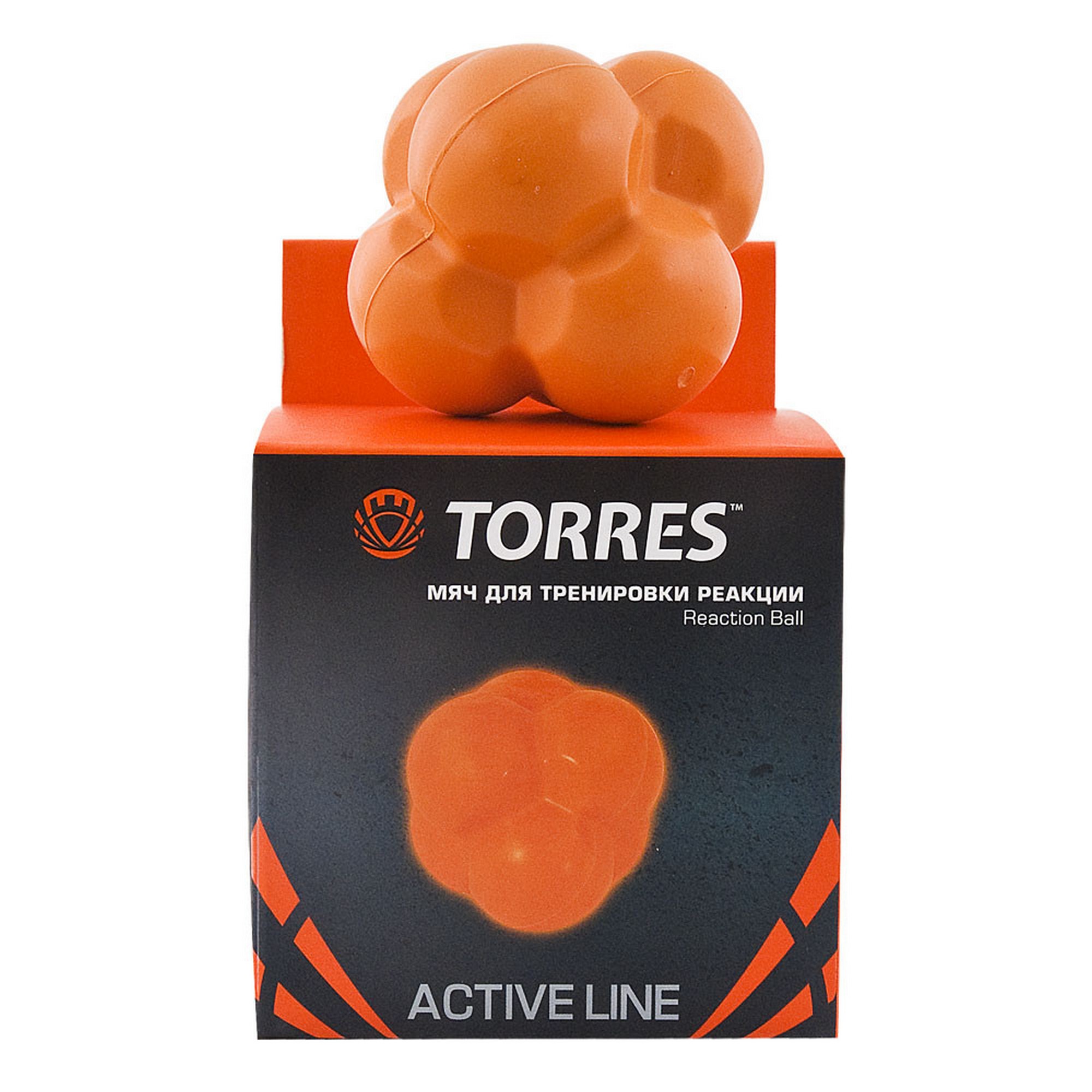 Мяч для тренировки реакции Torres Reaction ball TL0008 оранжевый,  - купить со скидкой