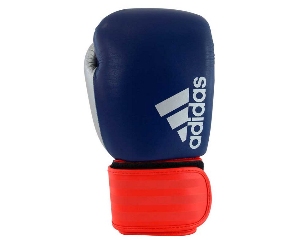 

Боксерские перчатки Adidas Hybrid 200 сине-красно-серебристые adiH200 14 oz