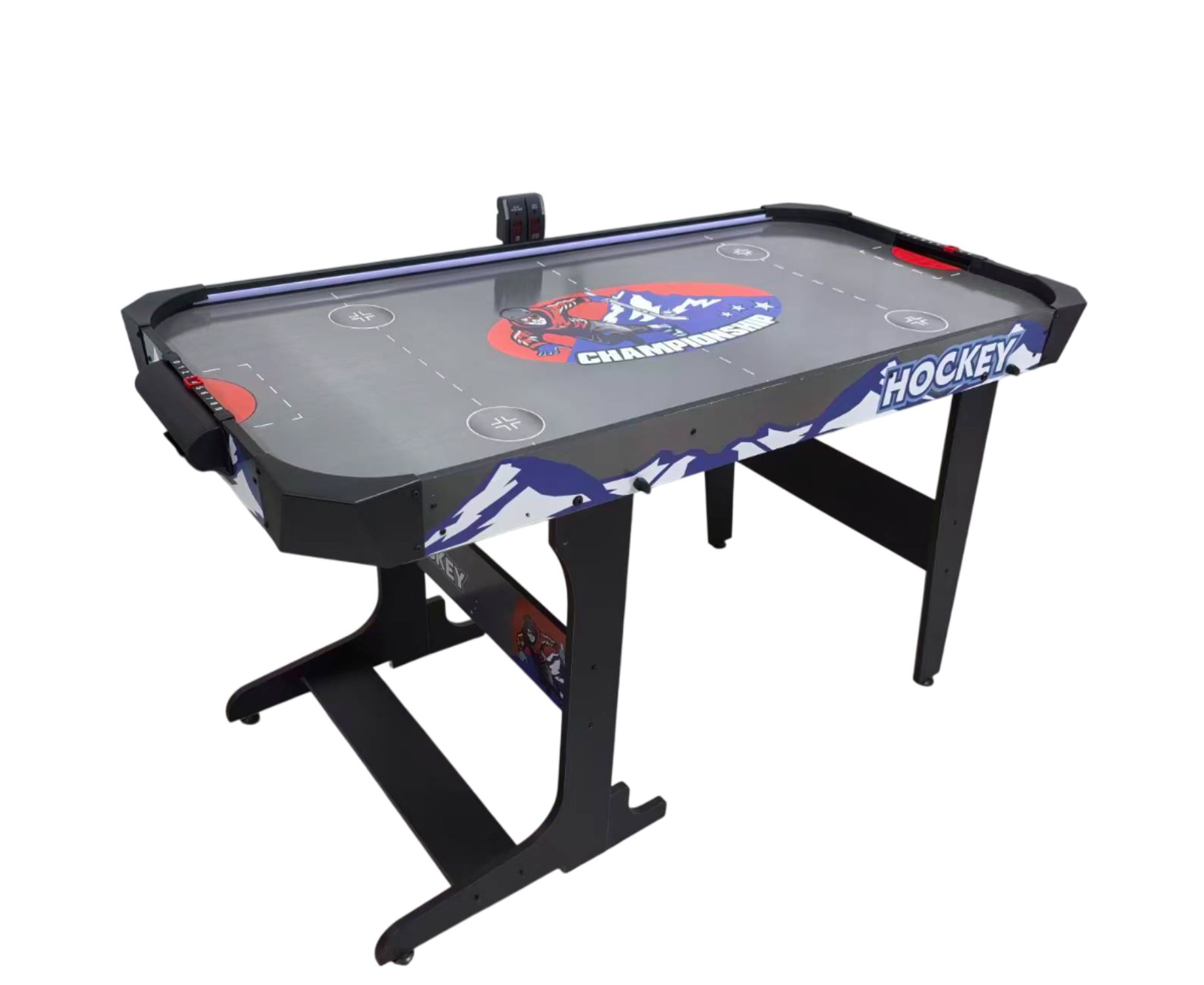 

Аэрохоккей с подсветкой,LED 53 quot; 135 х 65см, складной DFC Championship AT-215 черный