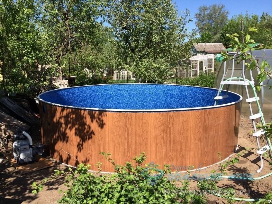 Морозоустойчивый бассейн Azuro 403DL, круглый 5,5х1,2 м комплект Standart (фильтр Poolmagic) 1066_800