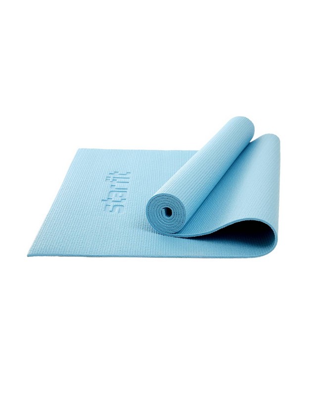 Коврик для йоги и фитнеса Core 173x61x0,5см Star Fit PVC FM-101 синий пастель - фото 1