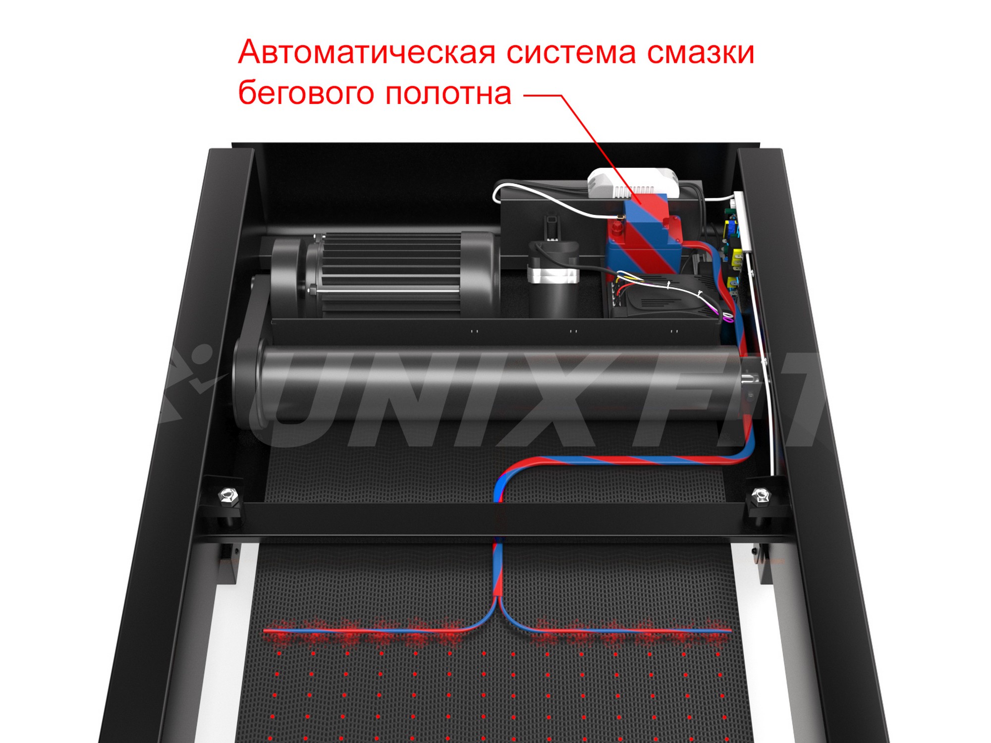 Беговая дорожка UnixFit T-1550 PRO (LED) 2000_1500