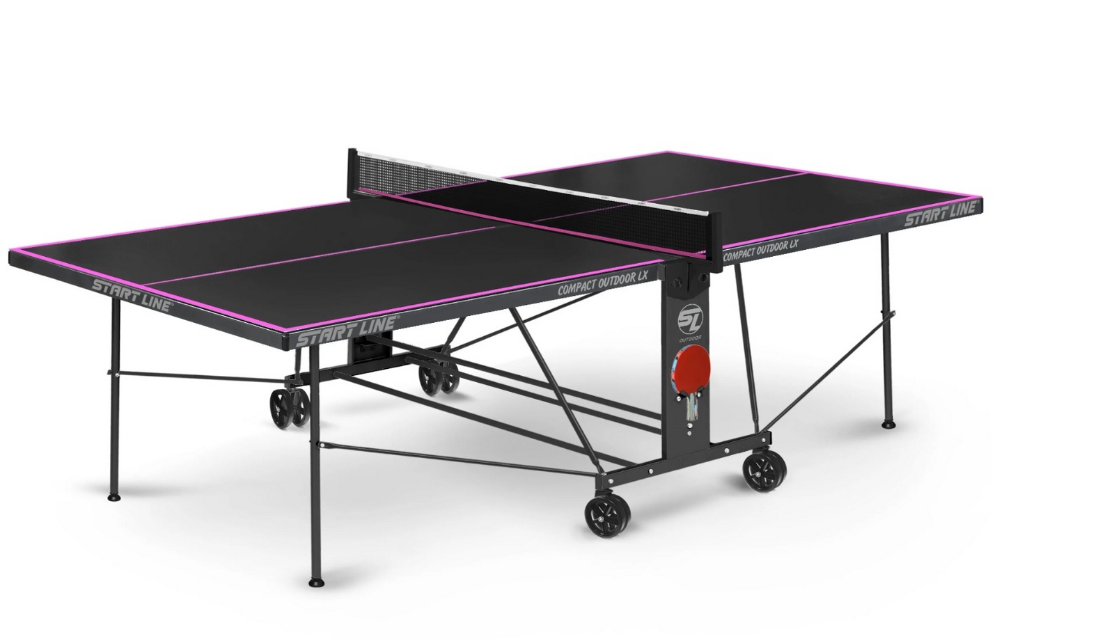 Теннисный стол Start Line Compact-2 LX Всепогодный 6044-13 Black 1600_921