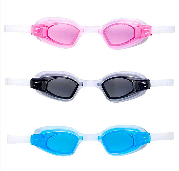 фото Очки для плавания intex free style sport goggles, 8+