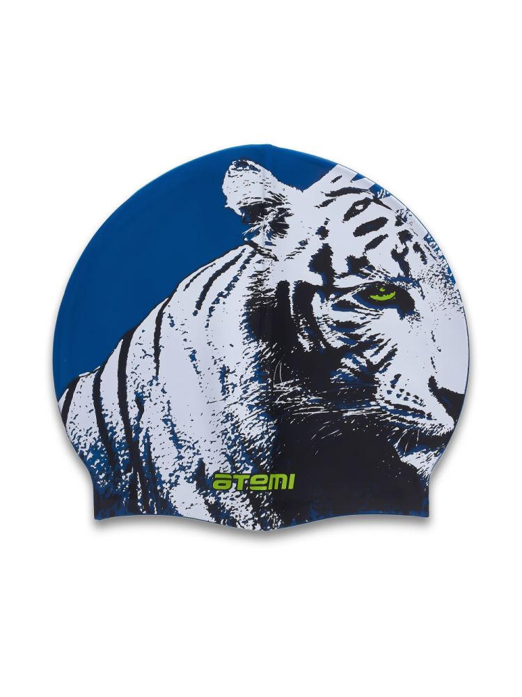 Купить Шапочка для плавания Atemi PSC301 синяя(тигр) детская,