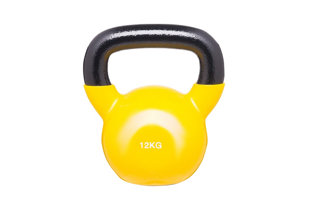 фото Гиря в виниловой оболочке bencarfitness 12 кг желтый ts-2174/12
