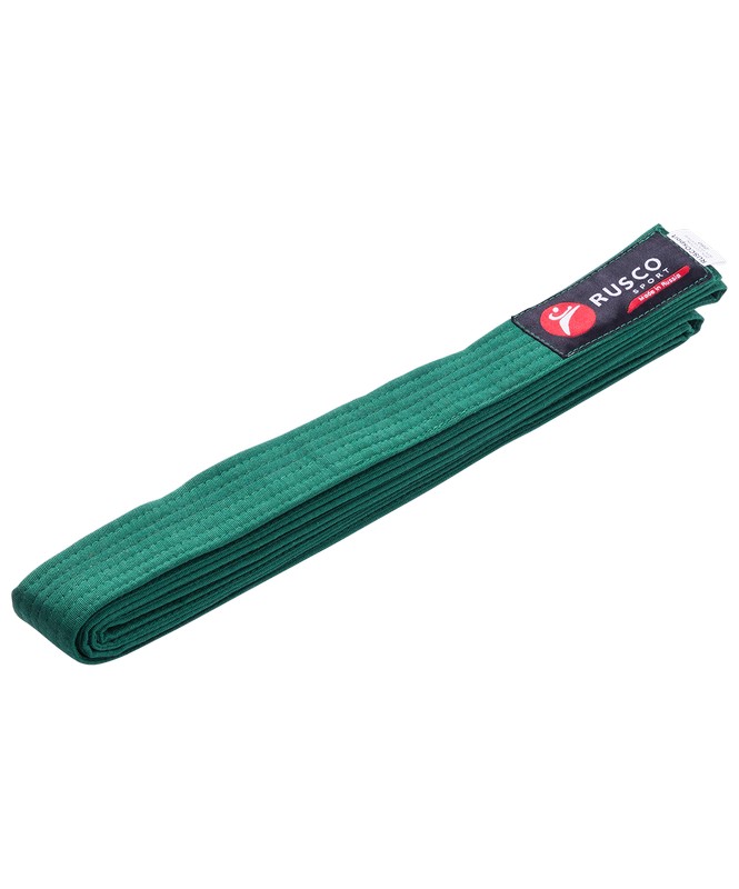 Пояс для единоборств Rusco 260 см, зеленый
