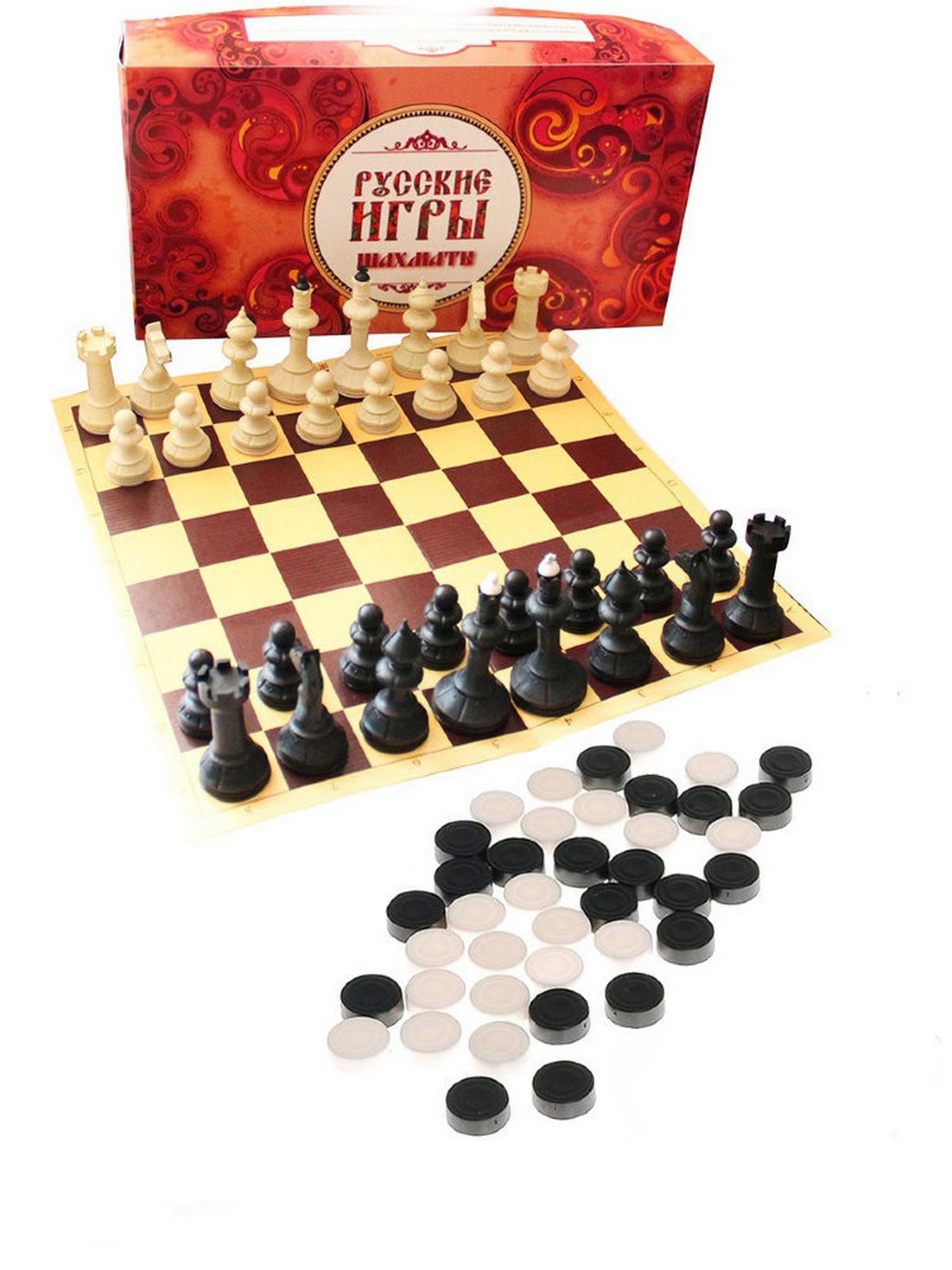 Набор Русские игры ( шахматы, шашки) 03-006 1500_2000
