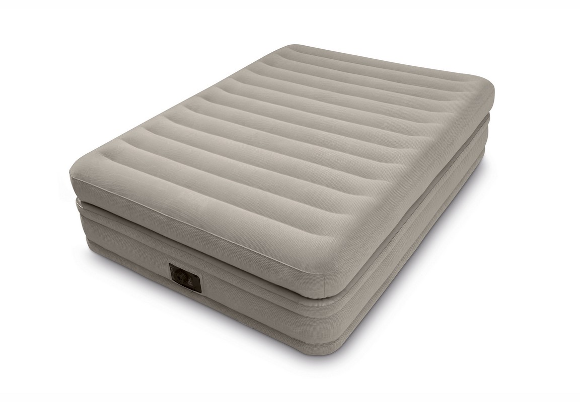 фото Надувная кровать intex prime comfort elevated airbed 152х203х51см, встроенный насос 220v 64446