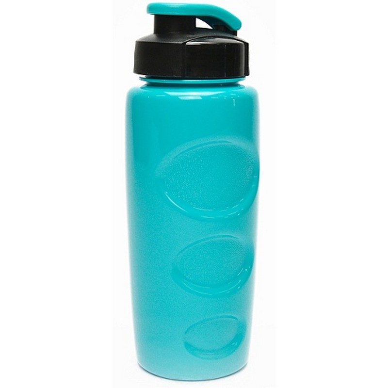 фото Бутылка для воды bool-bool health and fitness со шнурком, 500 ml, anatomic, голубой c черным nobrand