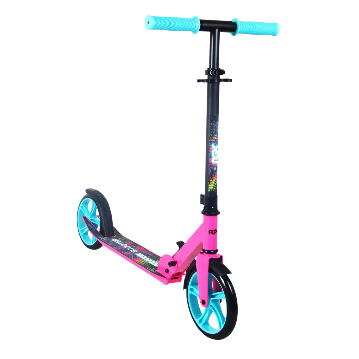Самокат 200мм RGX RGX-SA200-30 pink (фонарь в подарок) 1500_1500