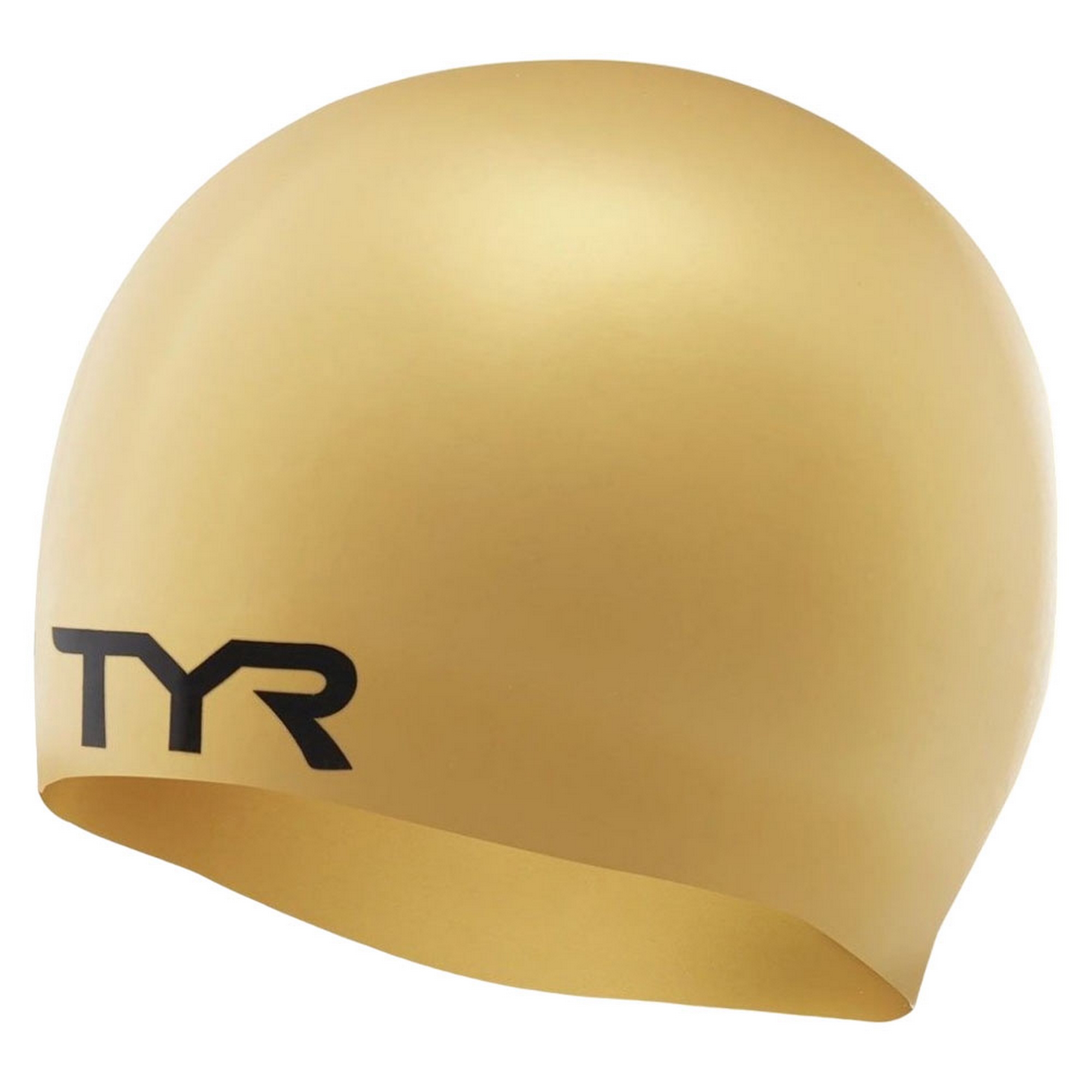 Шапочка для плавания TYR Wrinkle Free Silicone Cap LCS-710 золотистый - фото 1