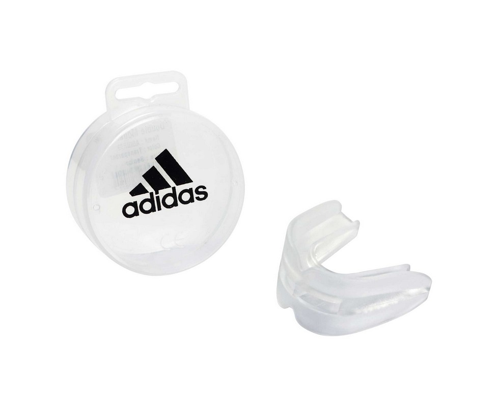 

Капа двухчелюстная Adidas Double Mouth Guard прозрачная adiBP10