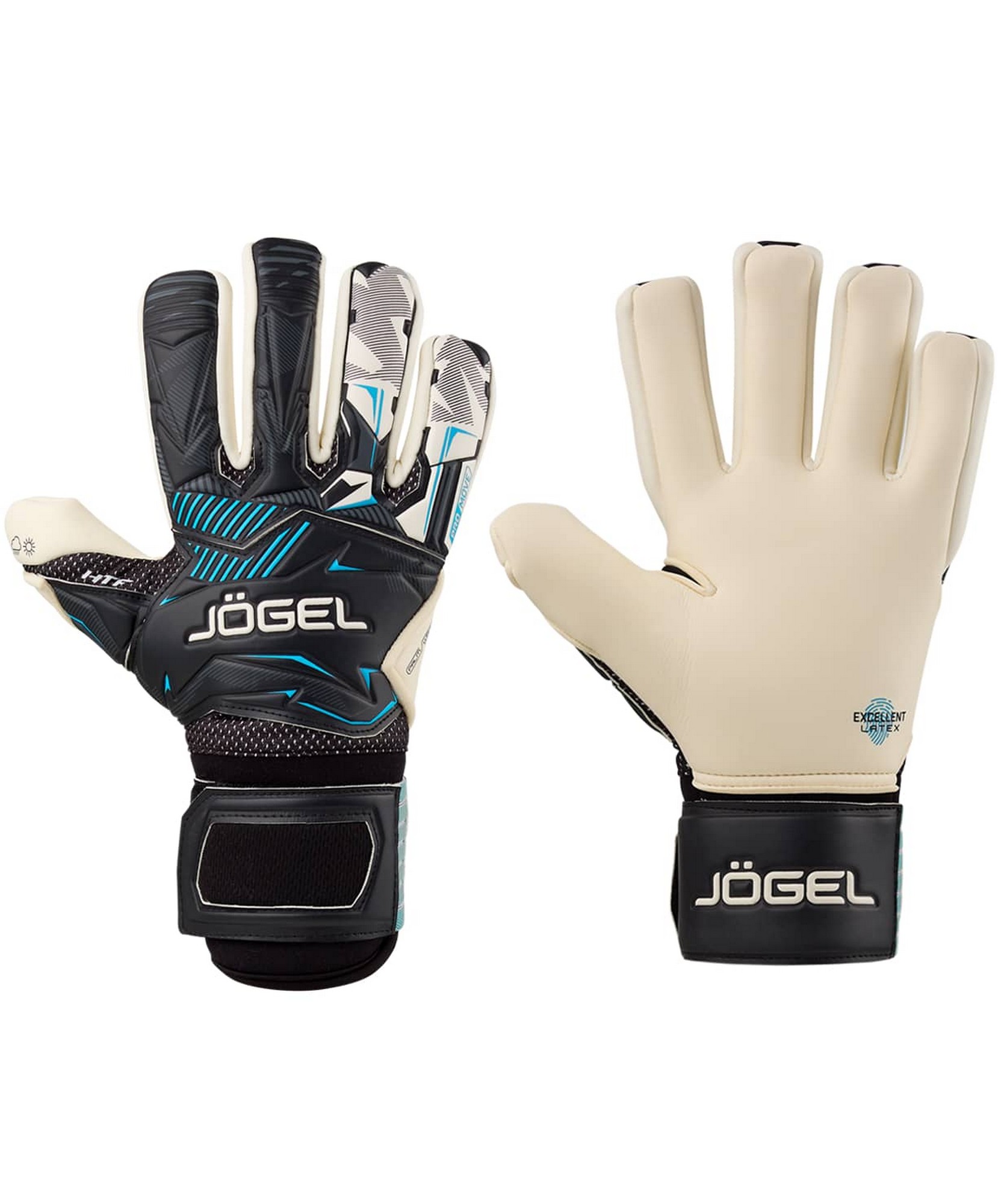 Перчатки вратарские Jogel MAGNUM EL4 Negative черный - фото 1
