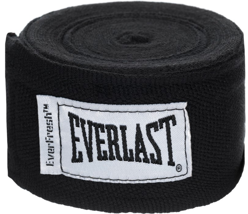Купить Бинт боксерский Everlast 3.5 м Elastic черный 4464BK,