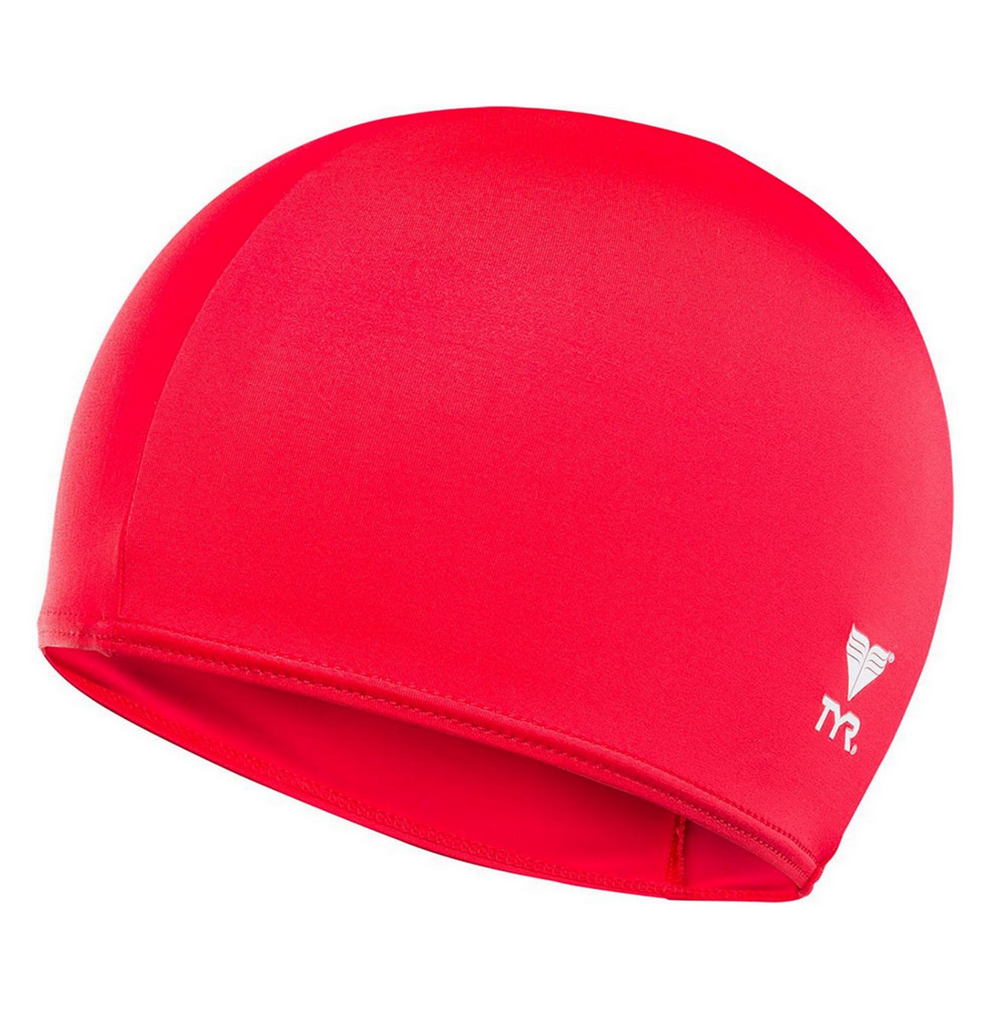 фото Шапочка для плавания tyr solid lycra cap lcy-610 красный