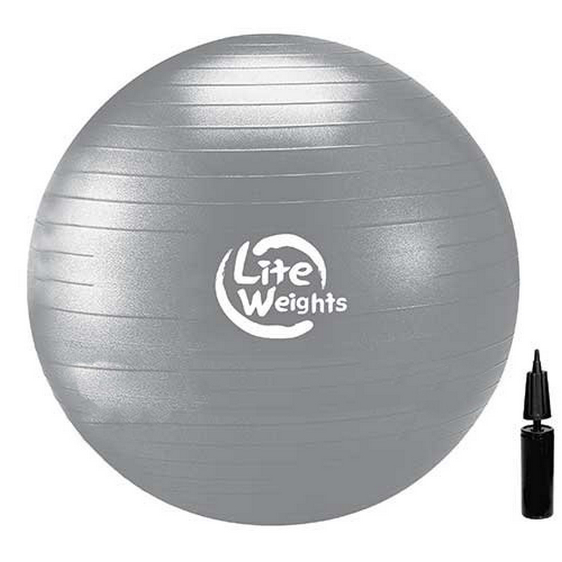 Гимнастический мяч Lite Weights 85 см, антивзрыв, с насосом 1868LW,  - купить со скидкой