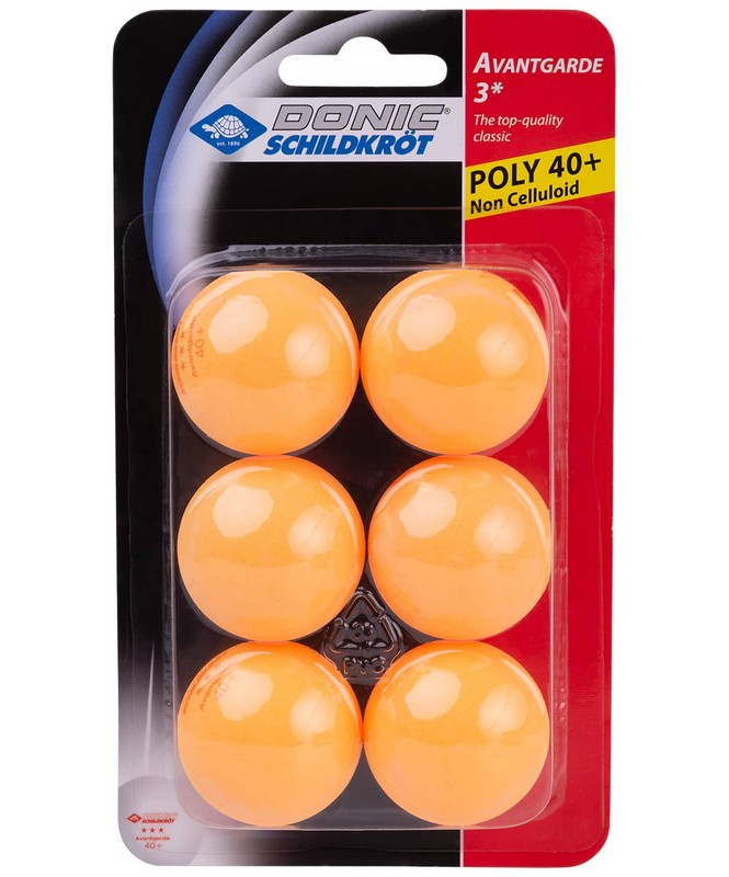 Купить Мячи для настольного тенниса Donic Avantgarde 3, 6 штук, оранжевый,
