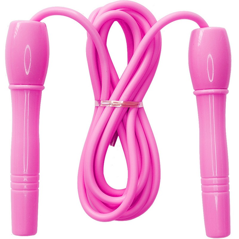 Купить Скакалка ПВХ с анатомическими пластиковыми ручками 280см Sportex E32631-4 розовый,