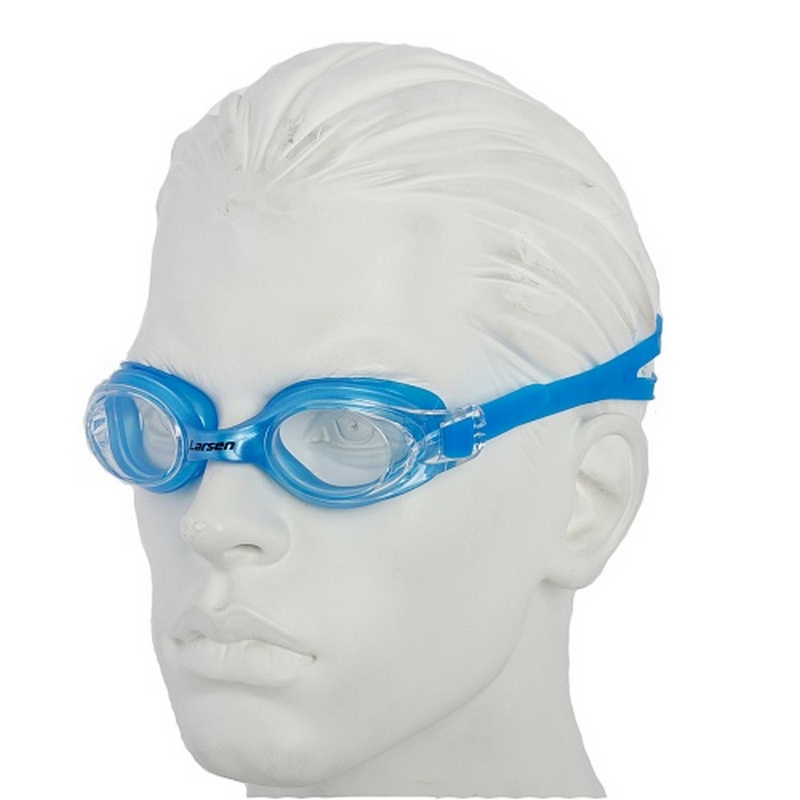 Очки для плавания Larsen S11 синий 800_800