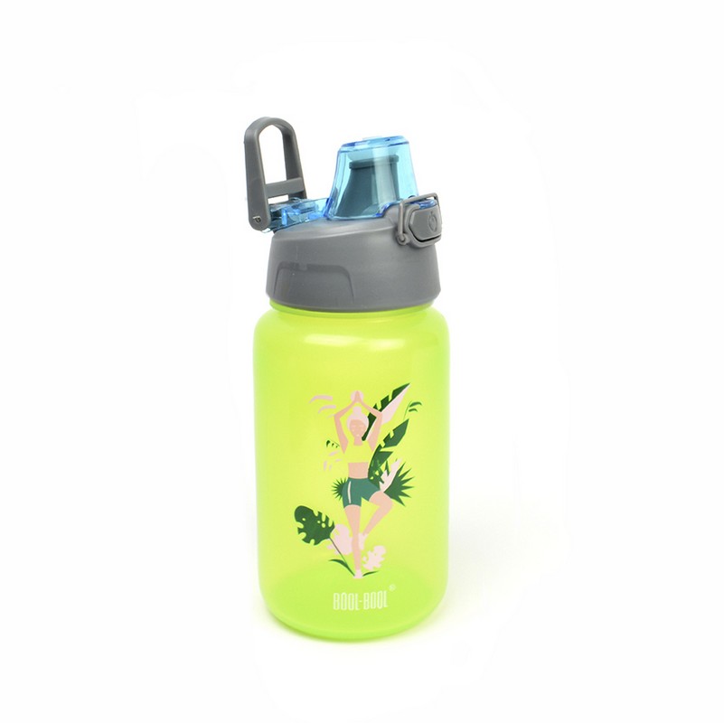 фото Бутылка для воды с автоматической кнопкой hand free bottle 500 ml, зеленая кк0142 nobrand