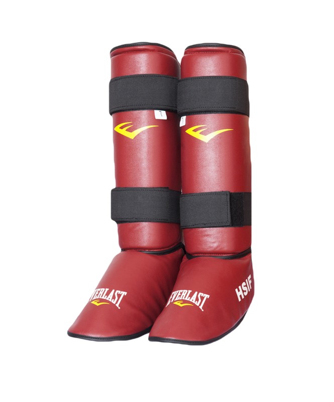 

Защита голень-стопа Everlast HSIF RF7150 кожзам, красный