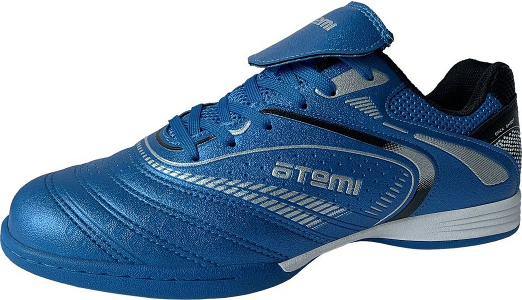 Купить Бутсы футбольные Atemi голубые, синтетическая кожа, SD300 Indoor,