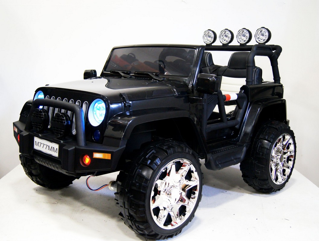 

Электромобиль River-Toys Jeep M777MM 4x4 черный