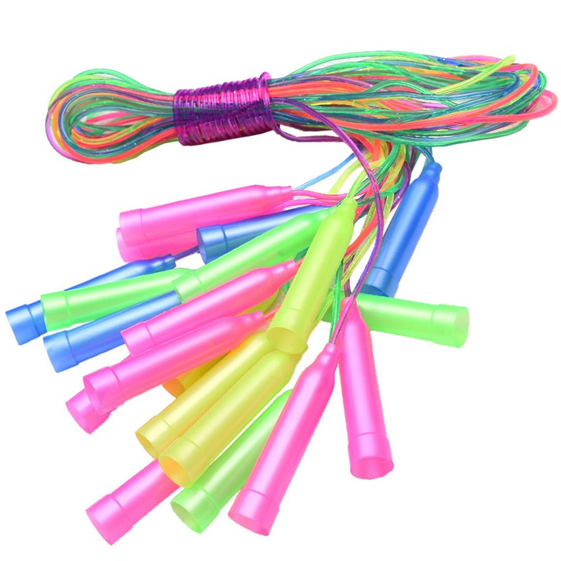 фото Скакалка sportex пвх 230см e32646 разноцветные, 10 штук