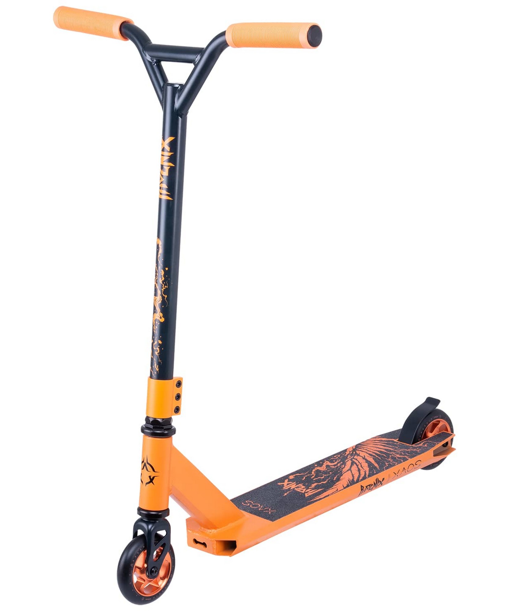 фото Самокат трюковый xaos phoenix d100 мм orange
