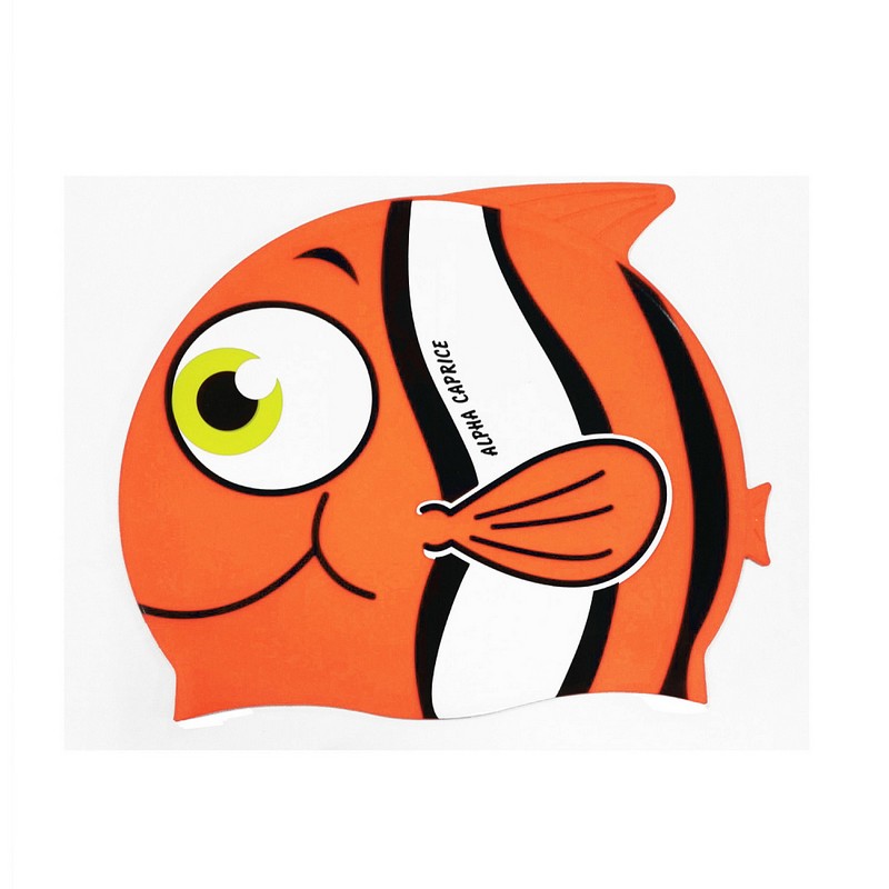 Купить Шапочка для плавания Alpha Caprice Fish cap Orange,