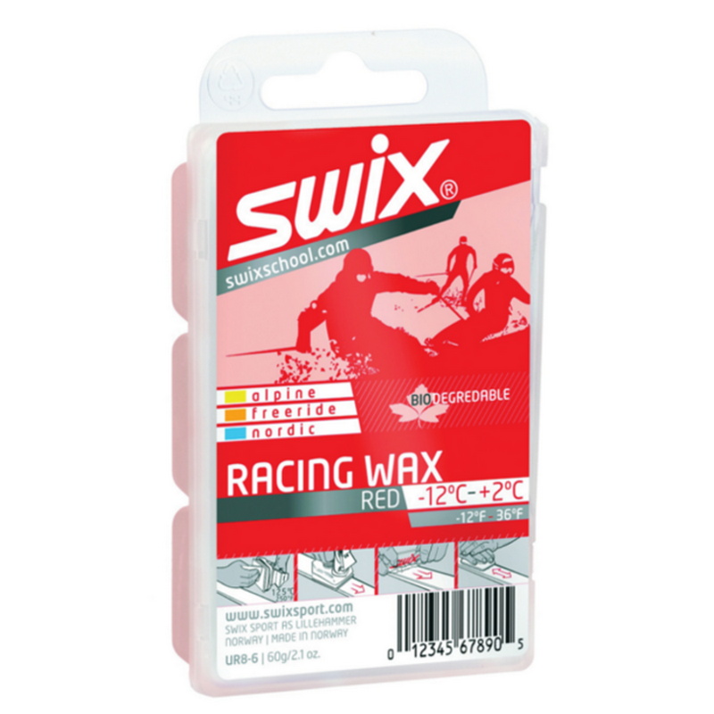 Купить Парафин углеводородный Swix Bio Racing (мазь красная) (-12°С +2°С) 60 г.,